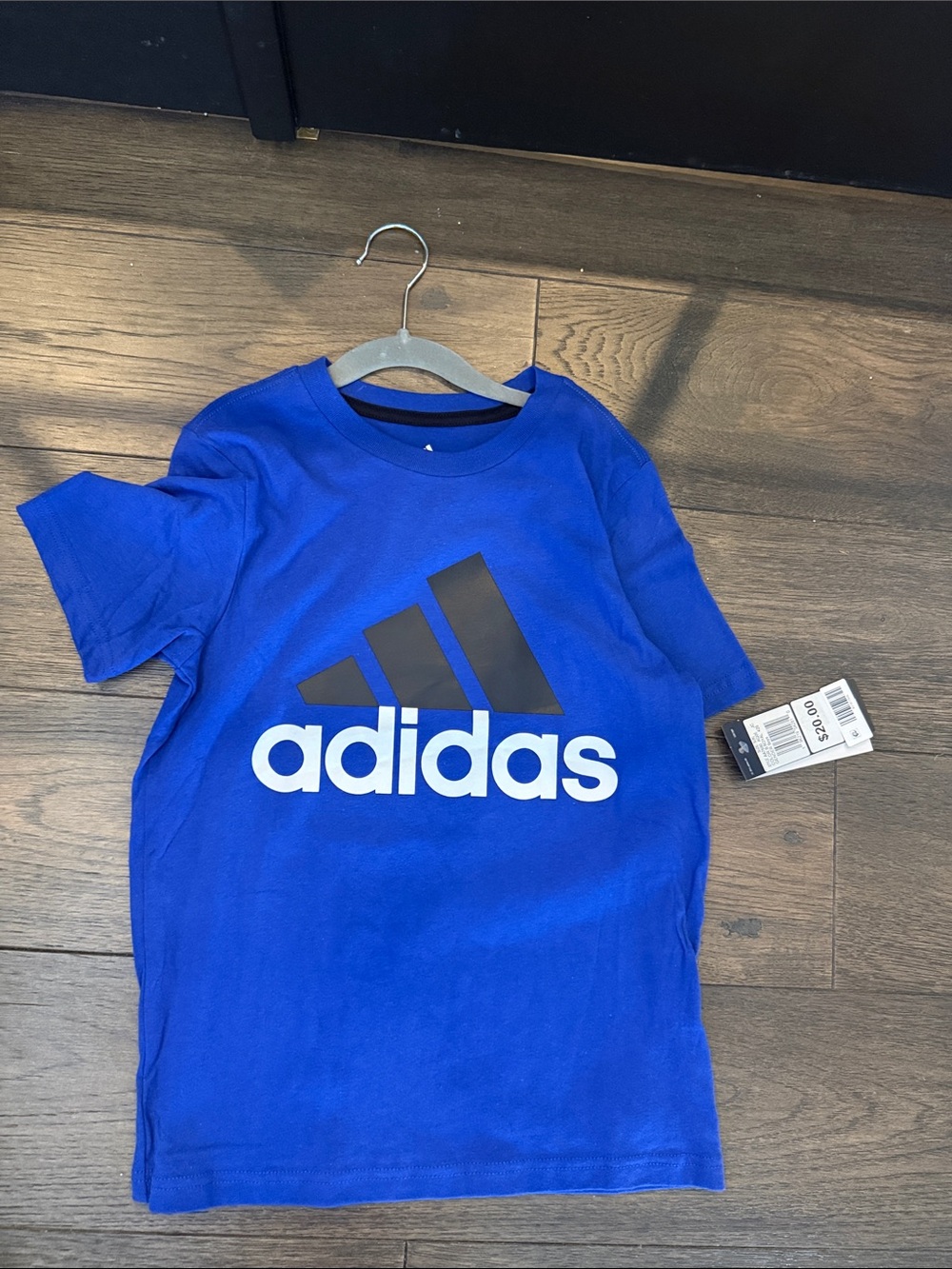 adidas Royal Blue Tee with Black Logo